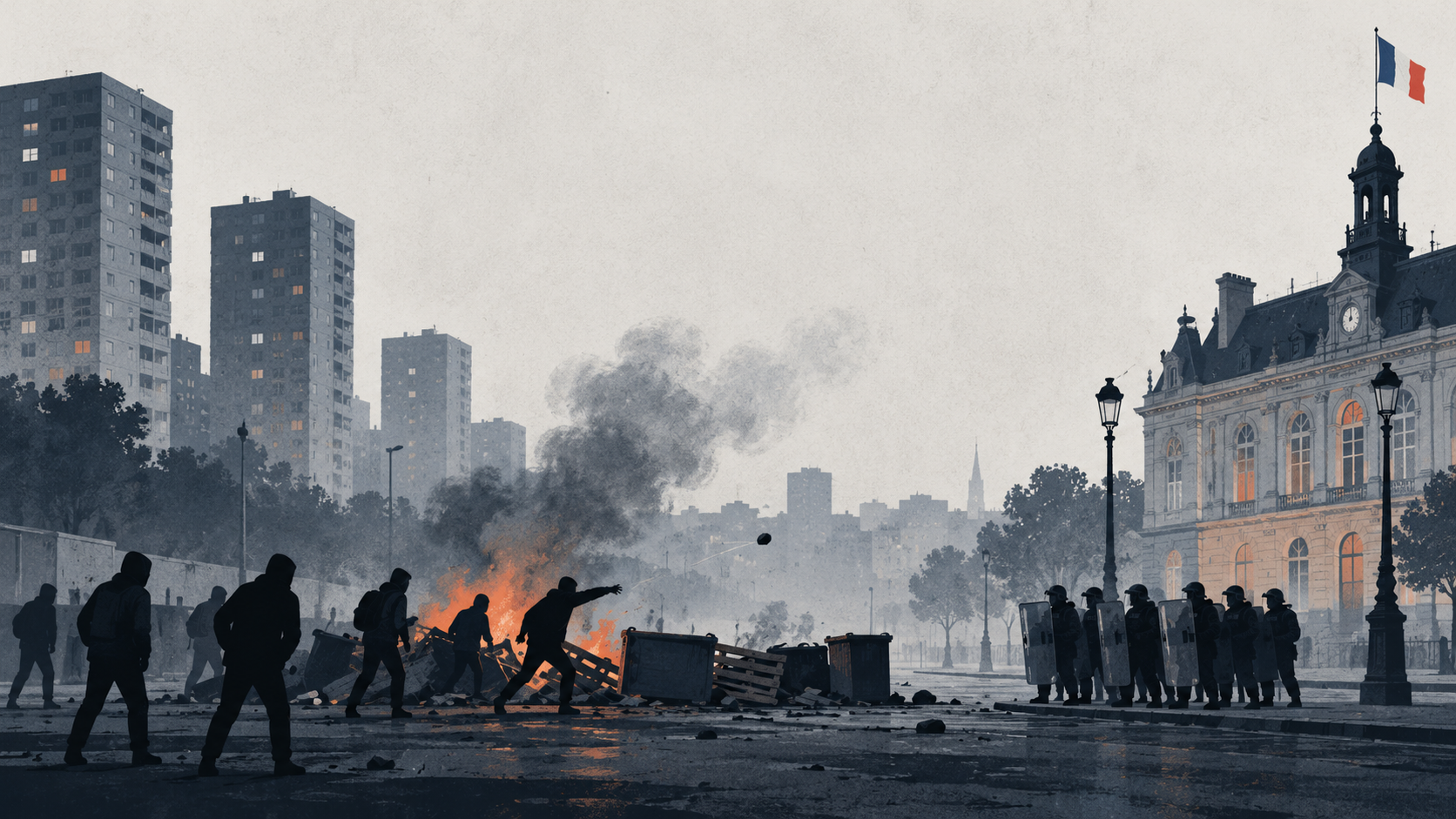 Thibault Tellier - Des émeutes urbaines à la guérilla urbaine : un demi-siècle d’histoire française